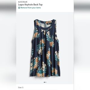 Stitch Fix Lagos keyhole top floral tank top